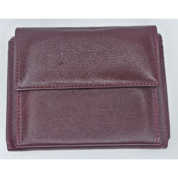 Roka Collection Leather Wallet Brown 5"×4" Trifold - Picture 1 of 5